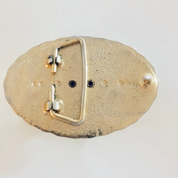 Vintage Agate Belt Buckle - Picture 2 of 4